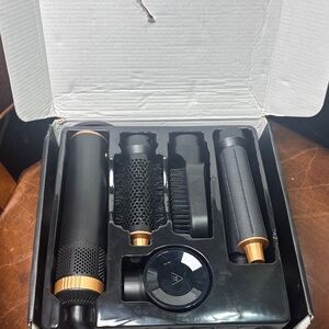 Black and Gold Hair Styling Tool Set